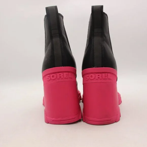 Sorel Brex Waterproof Platform Block Heel Chelsea Boots Women's Size 7.5 Black - Picture 5 of 8